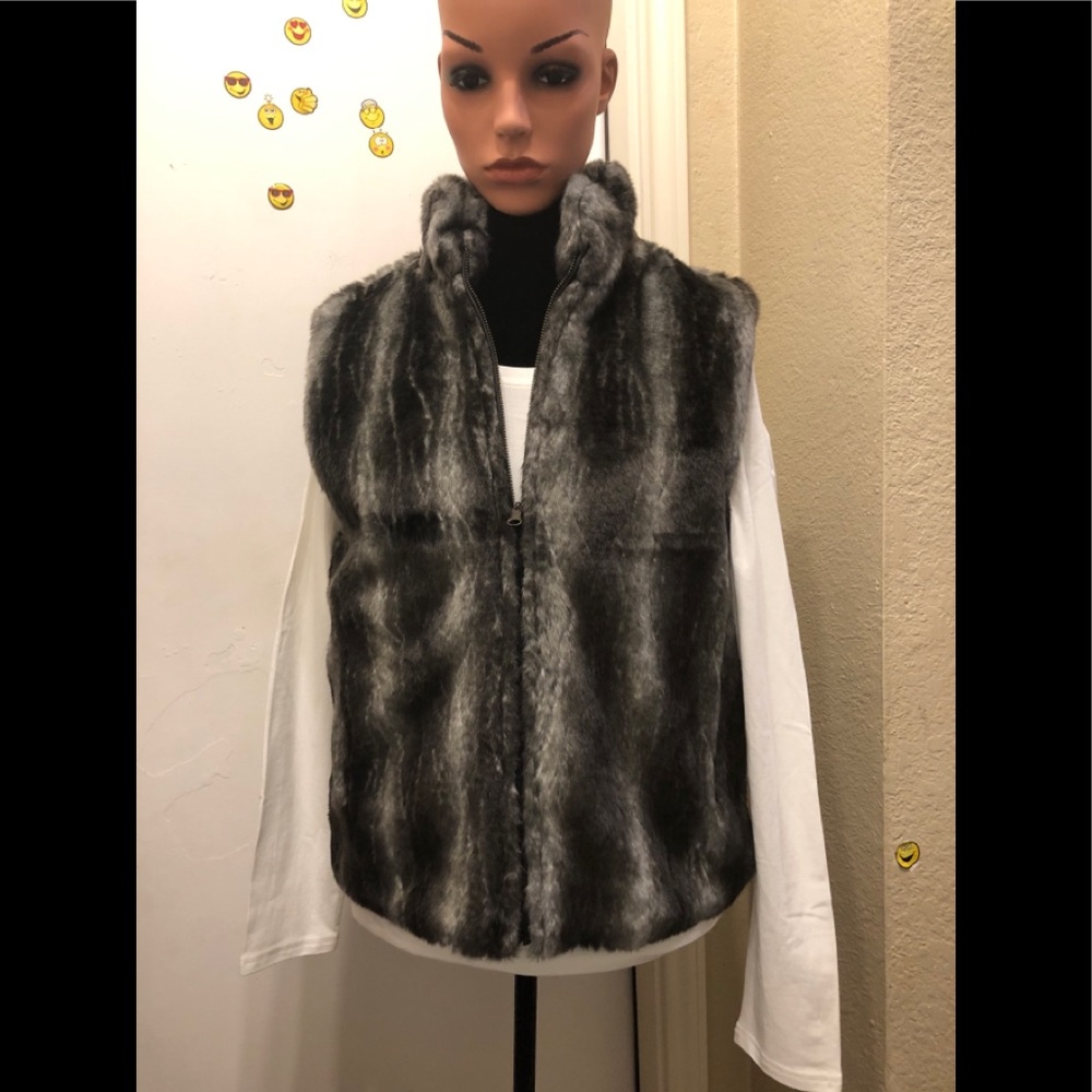 NWTAG..Faux Fur Reversible Winter Vest!!!!